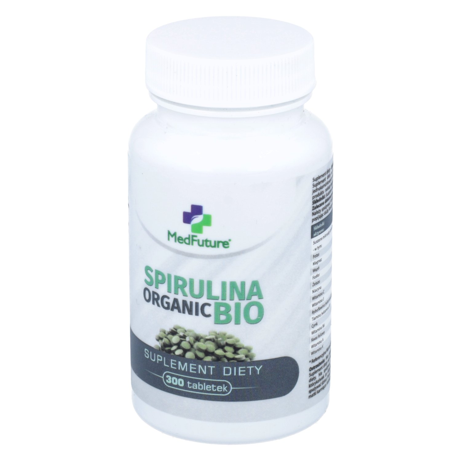 Medfuture spirulina organic bio, 300 tabletek