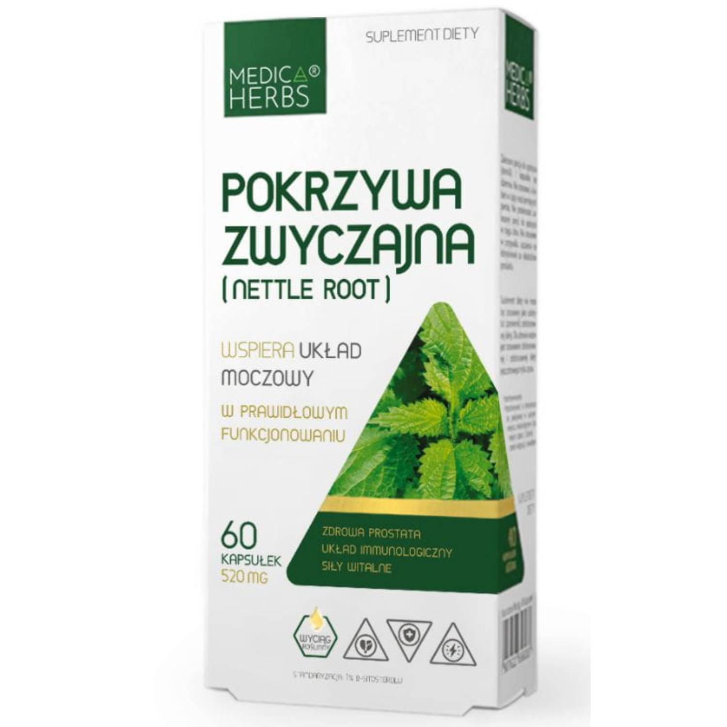 Medica herbs pokrzywa zwyczajna, 60 kapsułek