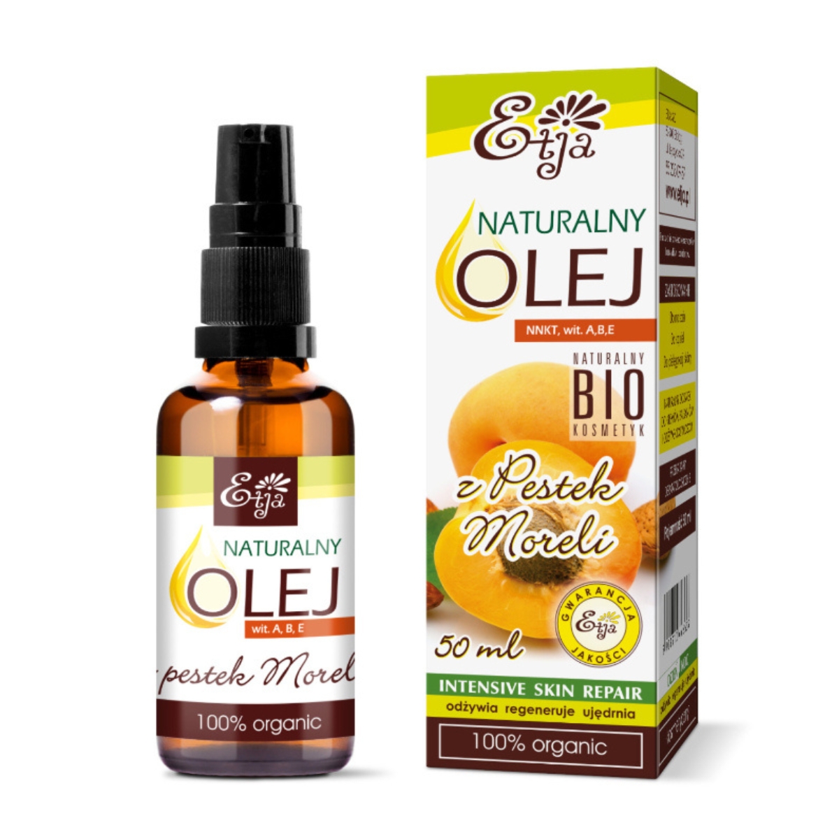 Etja - naturalny olejek z pestek moreli, 50 ml