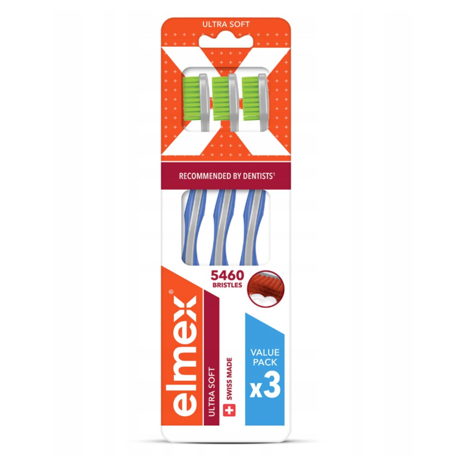 Elmex - szczoteczka do zębów, ultra soft, 3 sztuki