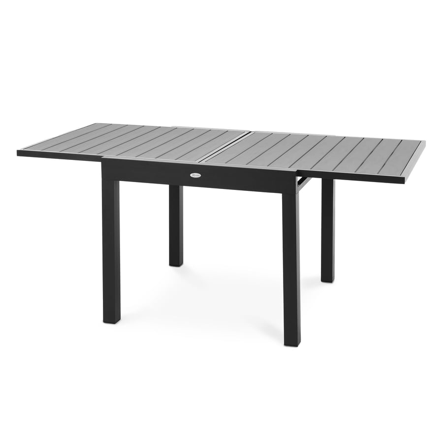 Rozkládací zahradní stůl 90/180 x 90 cm Comlo - šedý
