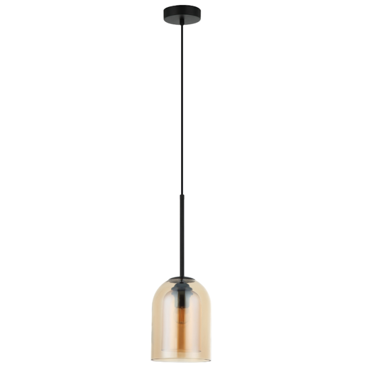 Light Prestige Elaris lampa wisząca 1x15 W bursztynowa LP-8103/1P AM