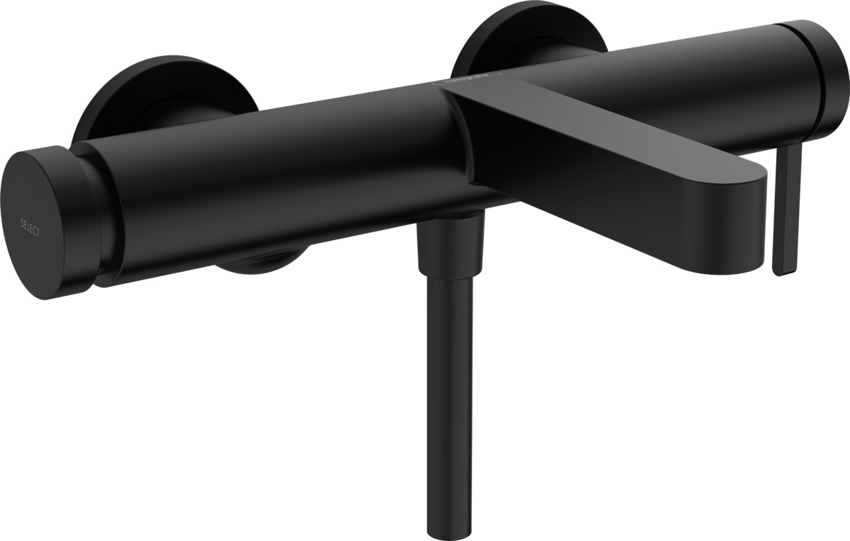 Hansgrohe Finoris bateria wannowo-prysznicowa ścienna czarny mat 76420670 - Wysyłka w 24h