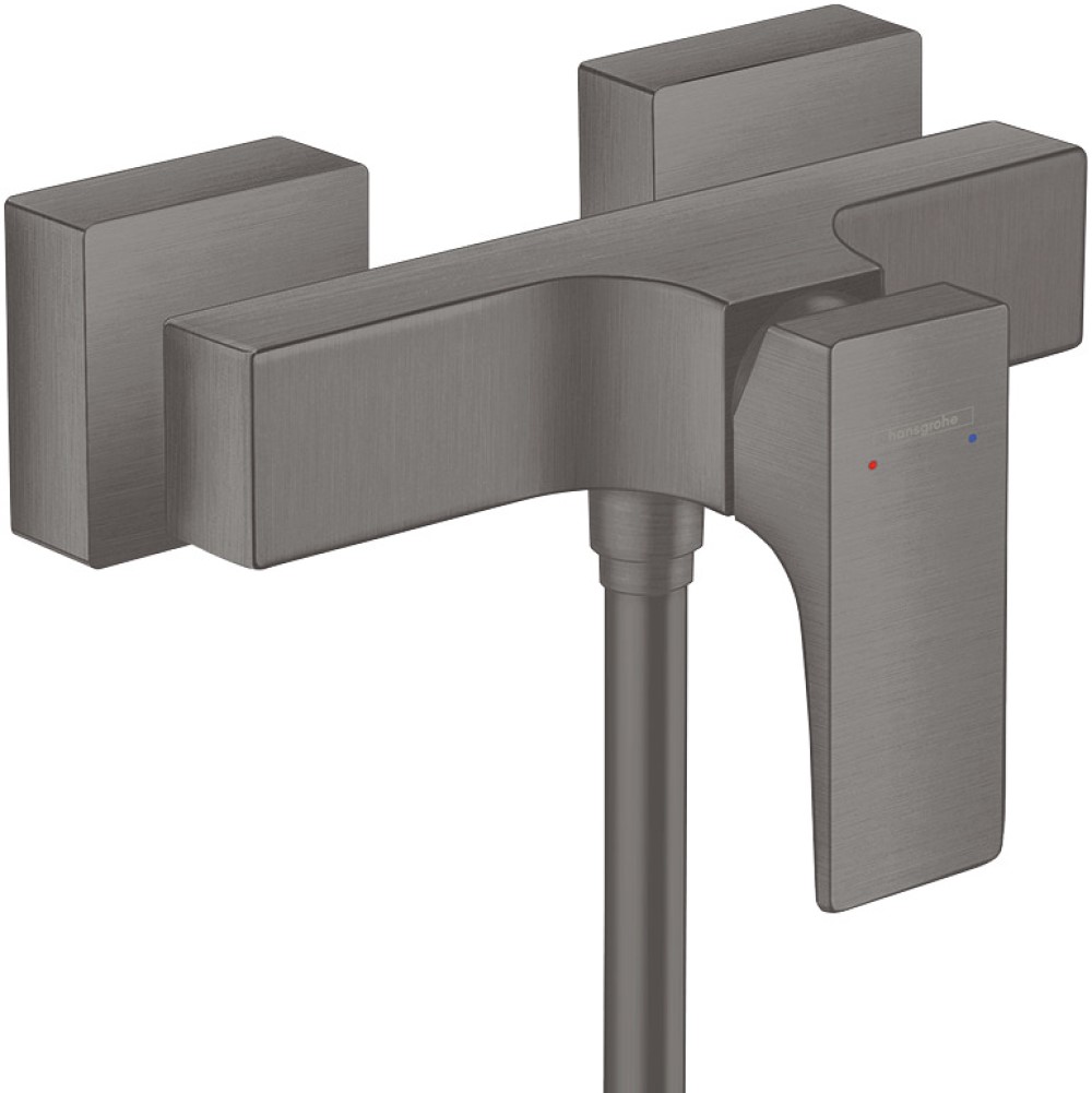 Hansgrohe Metropol bateria prysznicowa ścienna czarny chrom szczotkowany 32560340