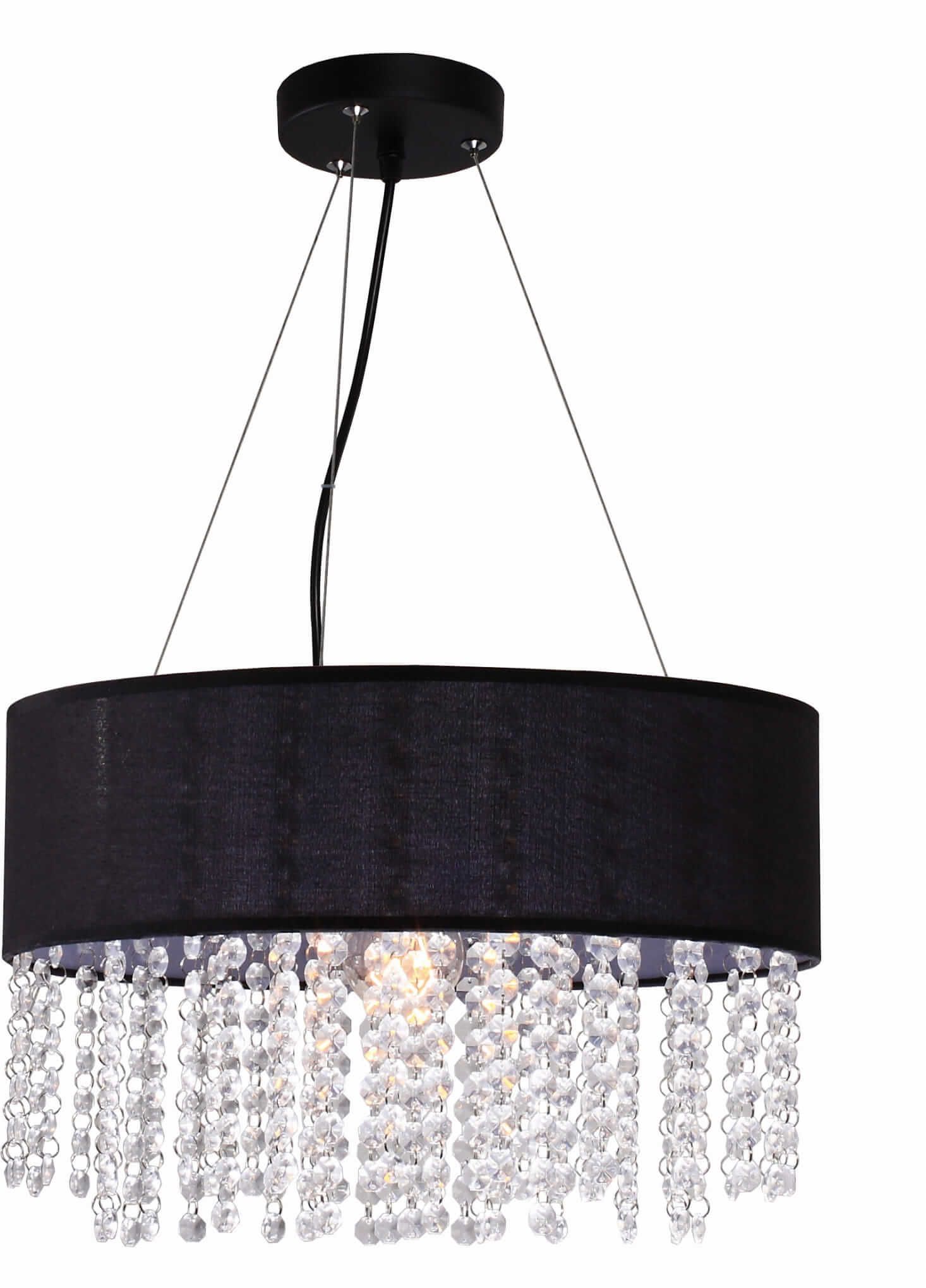Light Prestige Madryt lampa wisząca 1x60W czarna LP-81458/1PBK