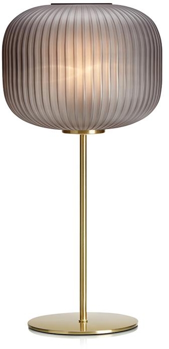 Markslöjd Sober lampa stołowa 1x60W mosiądz/szary 107820