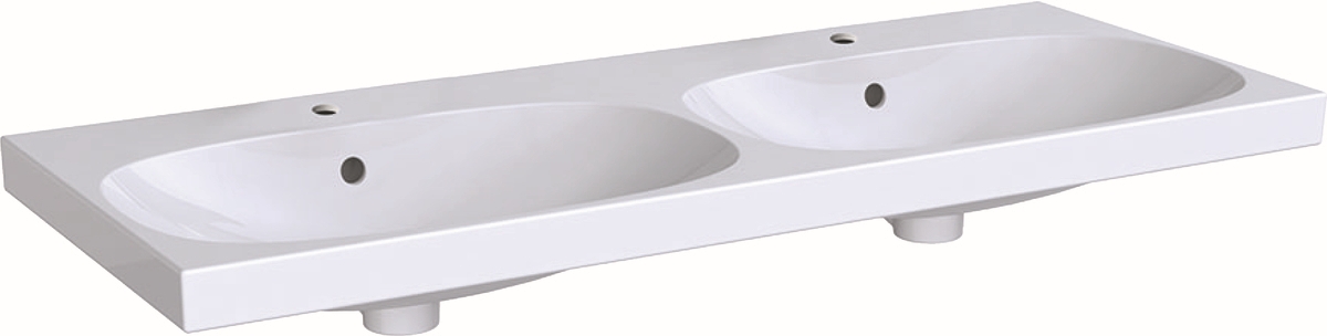 Geberit Acanto umywalka 120x48 cm podwójna prostokątna biała 500.627.01.2