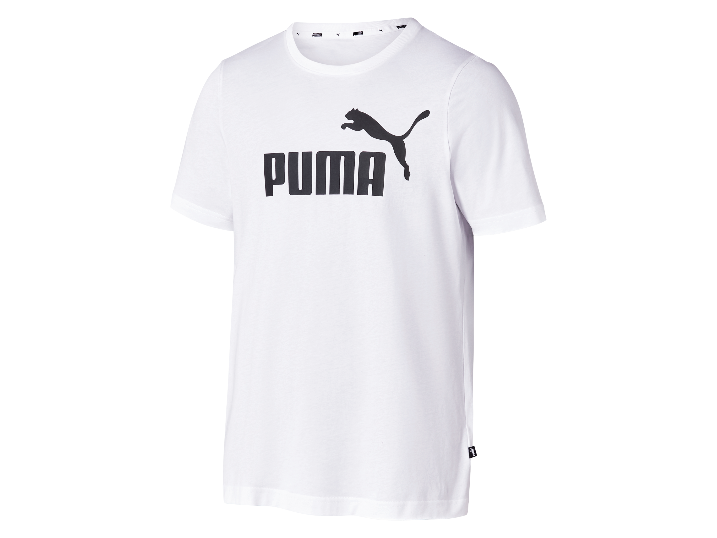 Puma T-shirt męski z bawełny Biały, XL