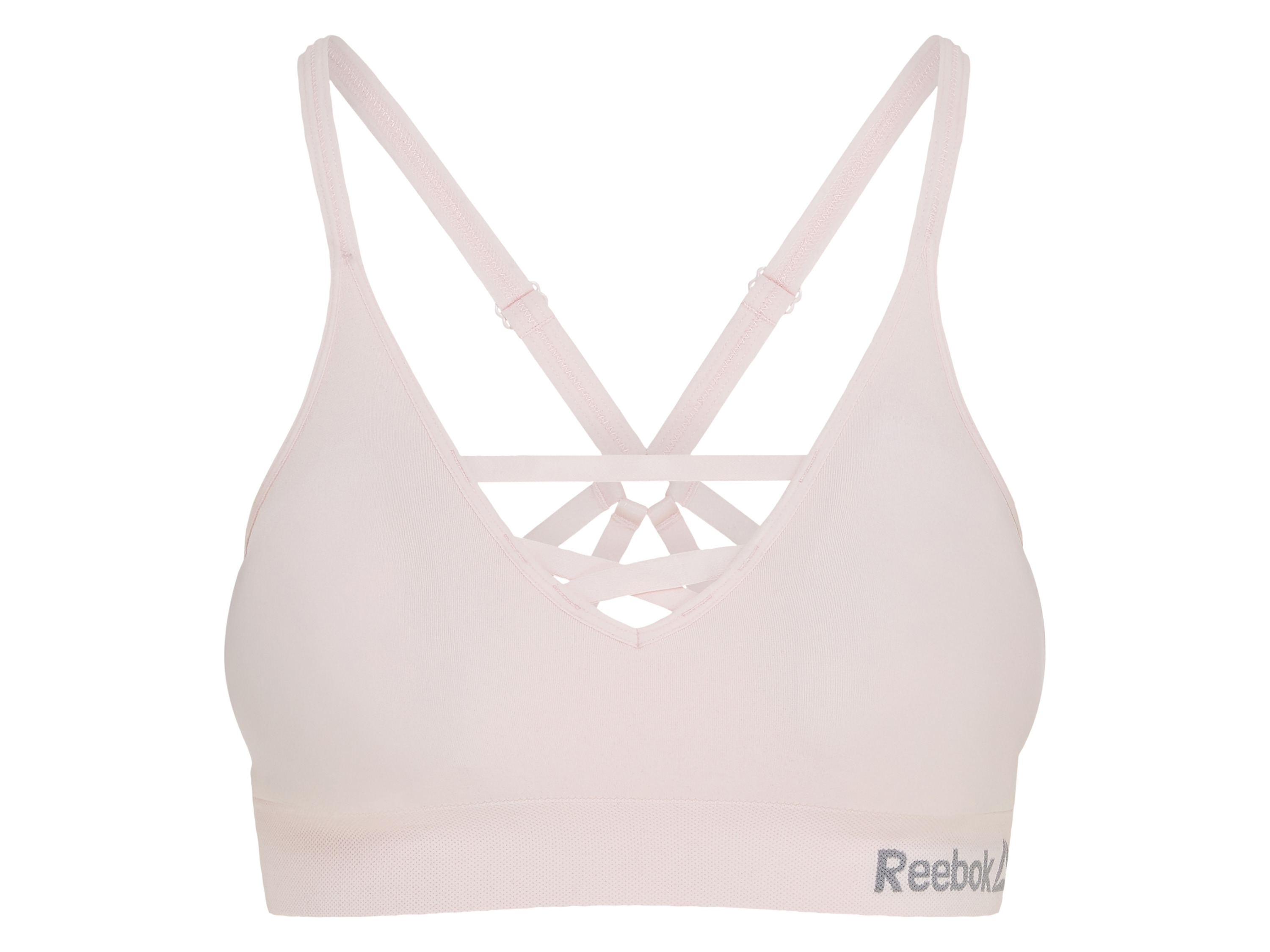Reebok Biustonosz sportowy damski Różowy, S