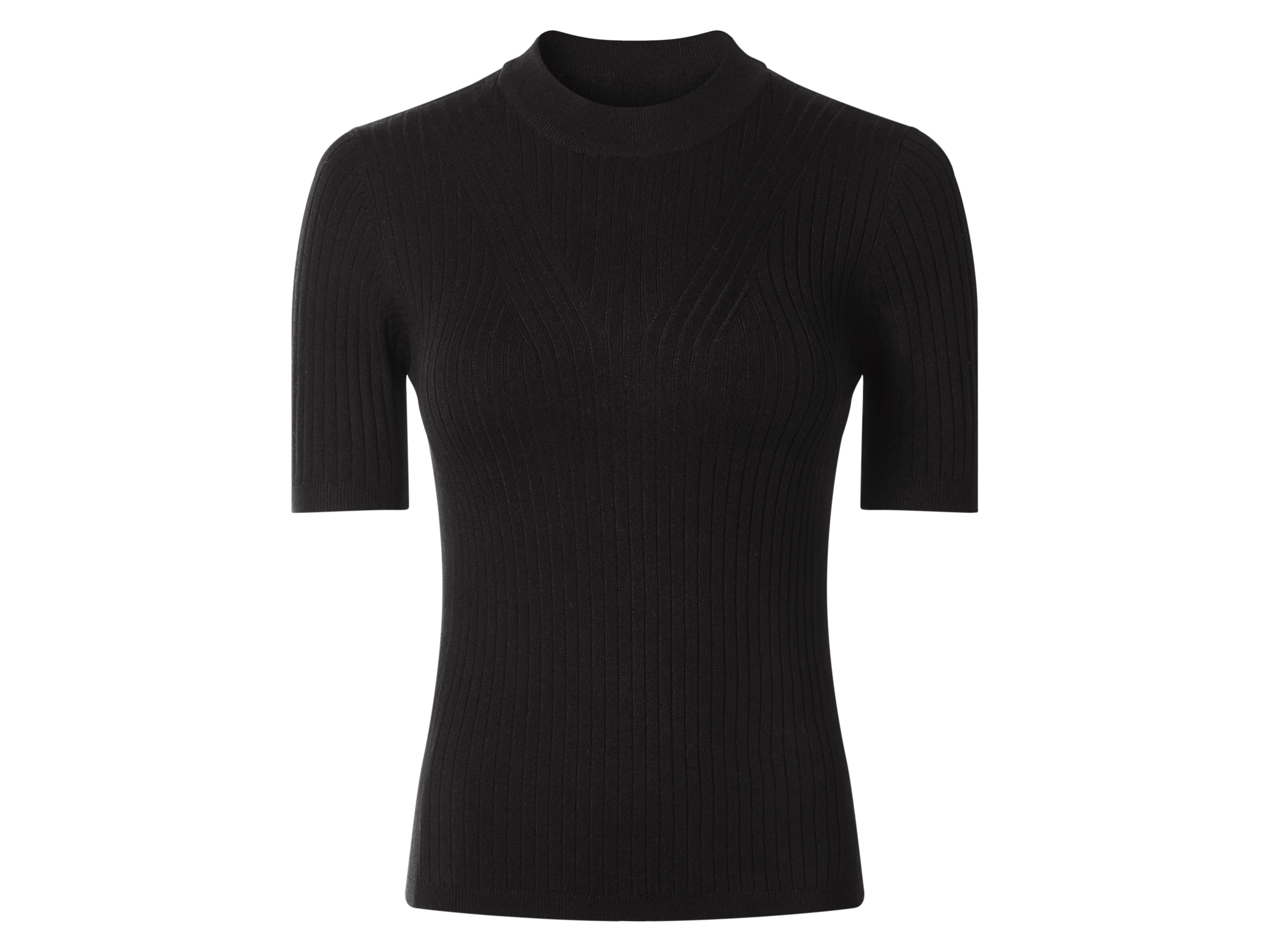 esmara Sweter damski z wiskozą Czarny, XS 32/34
