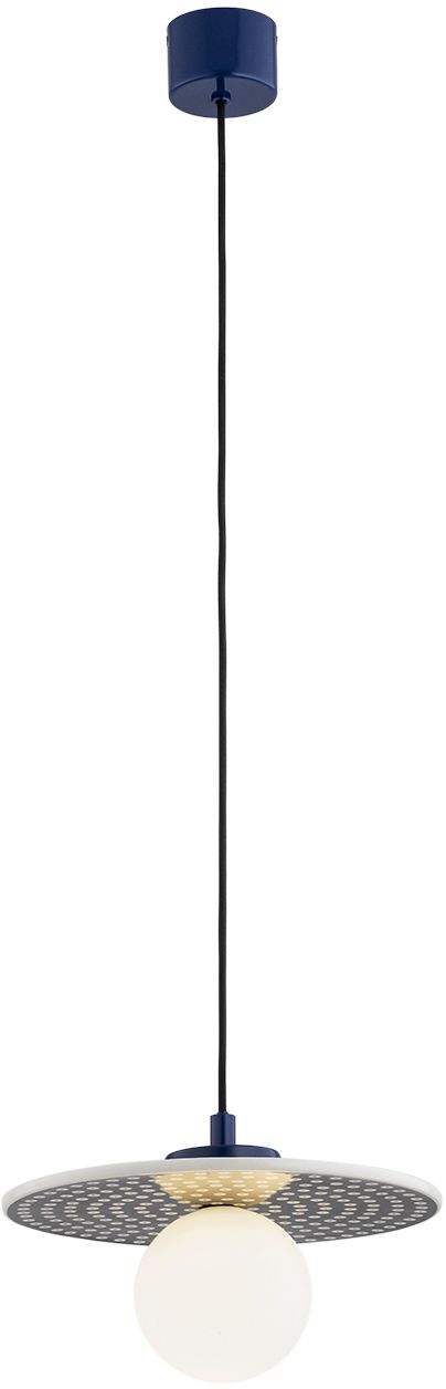 Darmowa Dostawa - Lampa wisząca 1x6 W opal-granatowa Argon Boll 8950
