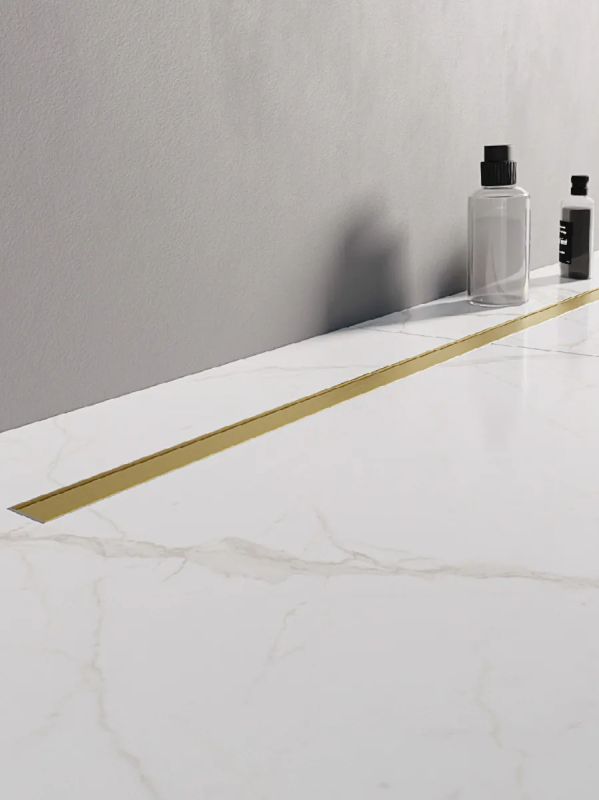 Darmowa Dostawa - Odpływ liniowy 60 cm złoty New Trendy Visio Slim Gold OL0081