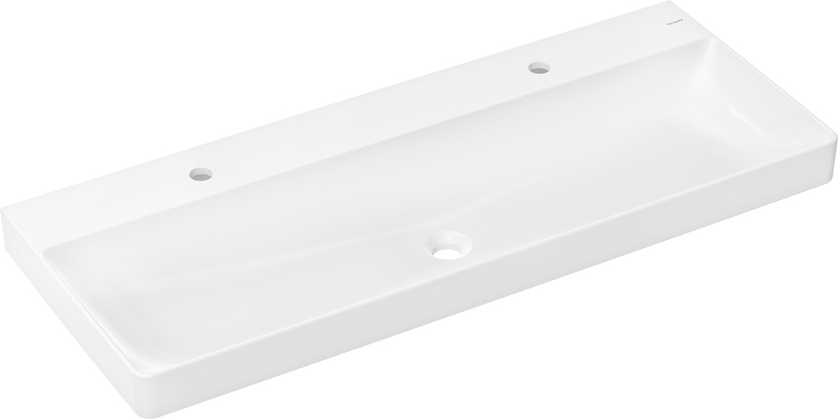 Darmowa Dostawa - Umywalka 120x48 cm prostokątna ścienna-meblowa biała Hansgrohe Xelu Q 60322450