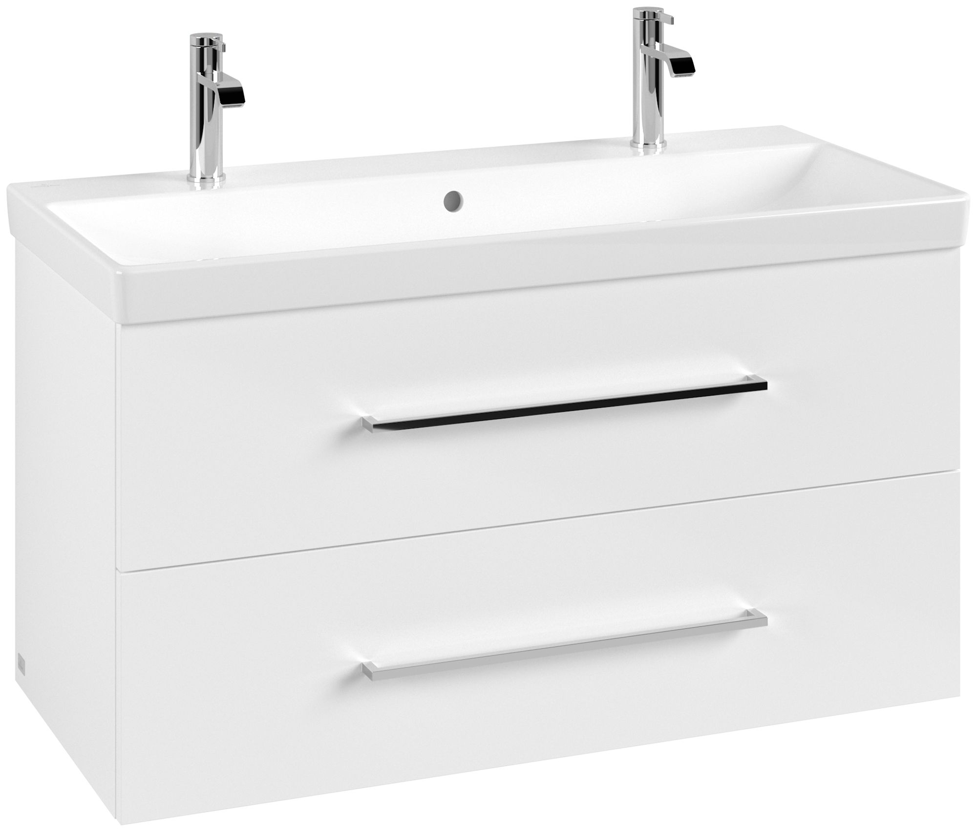Darmowa Dostawa - Szafka 98x45.2x51.4 cm podumywalkowa wisząca biała Villeroy & Boch Avento A89200VE