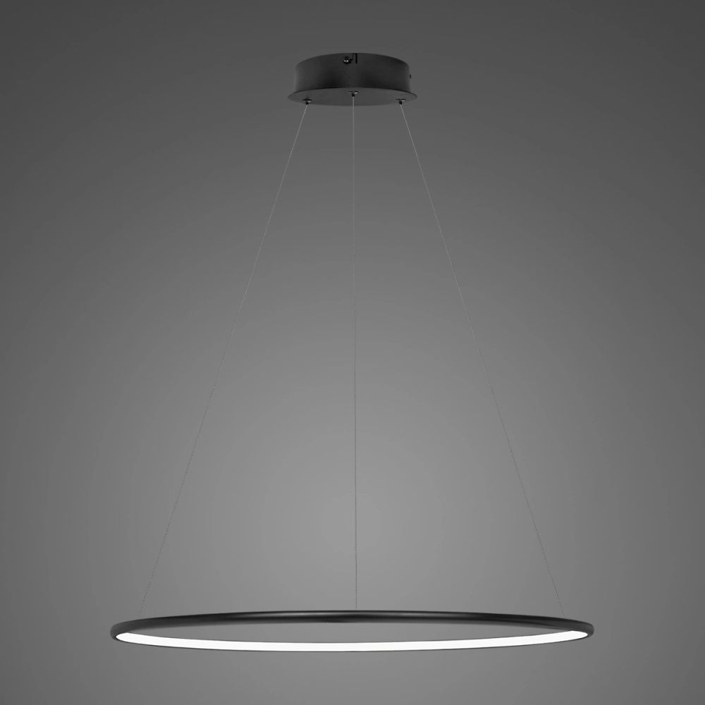 Darmowa Dostawa - Lampa wisząca 1x23 W czarna Altavola Design Ledowe Okręgi LA073P60in4kblackdimm