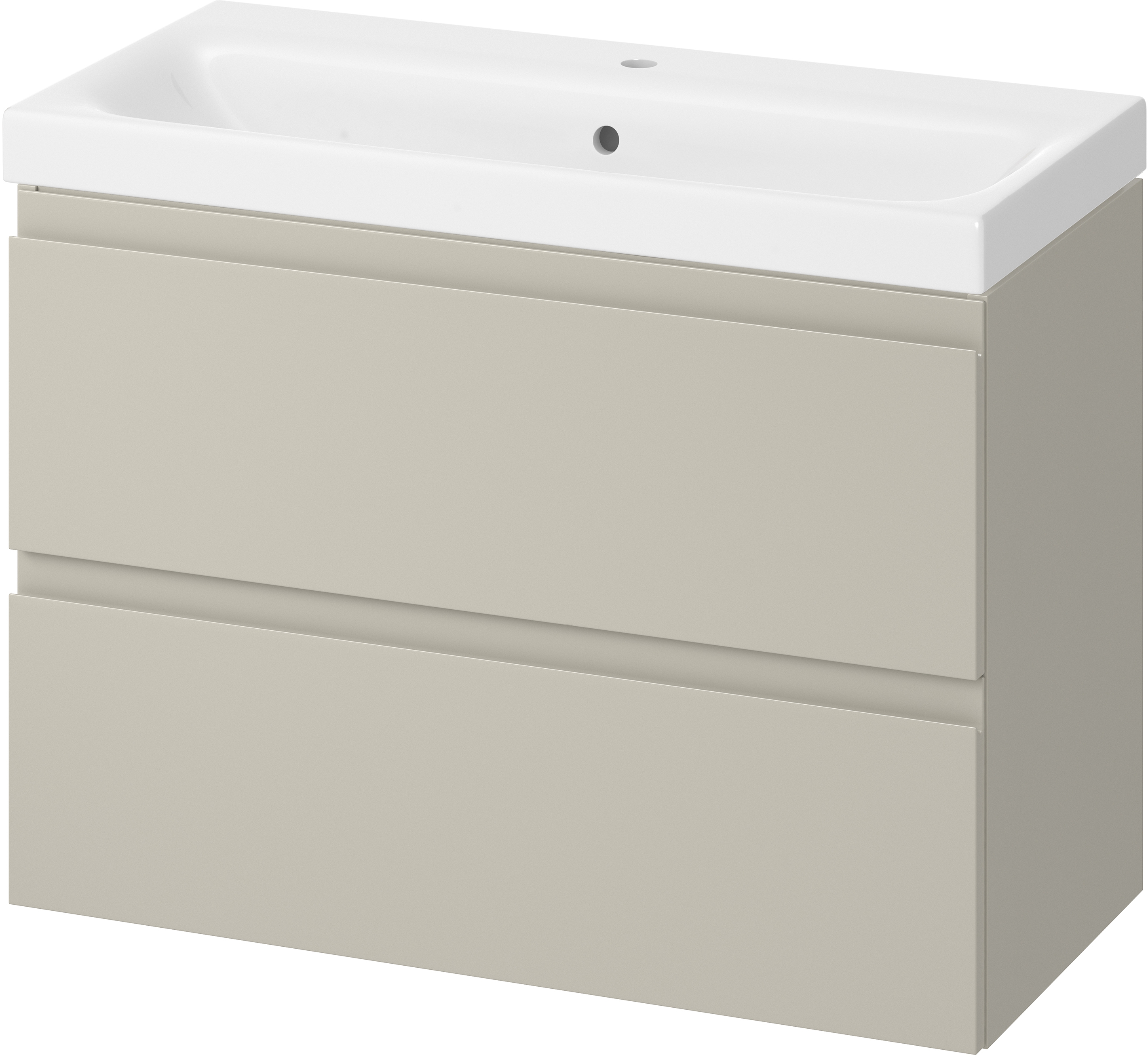 Darmowa Dostawa - Umywalka z szafką 80 cm beżową Cersanit Moduo S801595