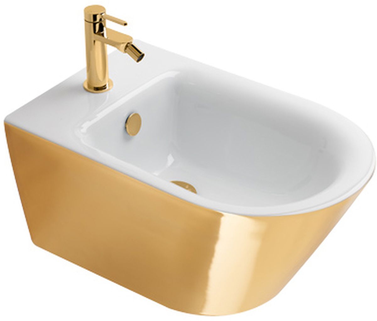 Darmowa Dostawa - Bidet wiszący dwukolorowy Catalano Gold & Silver 0118551042