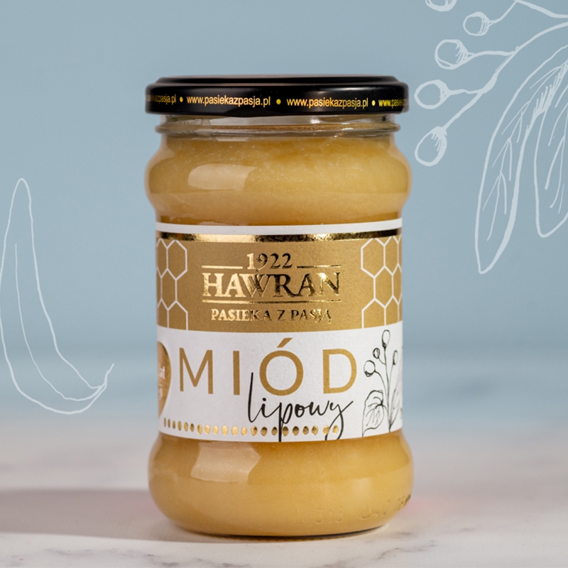 Miód lipowy 380g - Pasieka z Pasją Hawran
