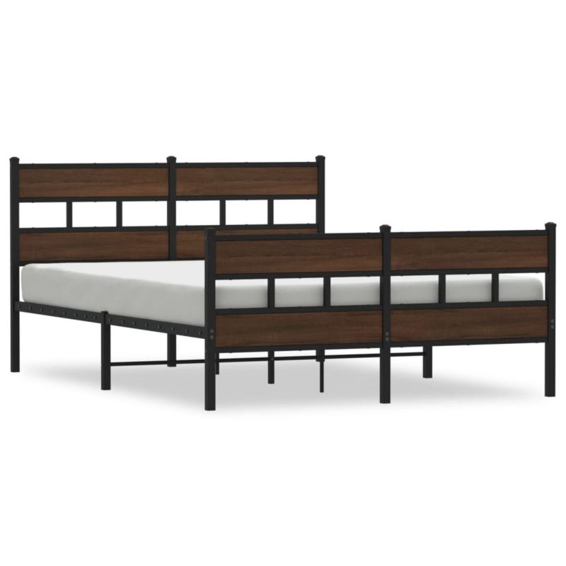 Łóżko metalowe WaszeMeble 140x200 brązowe WM-4017170 1 szt.