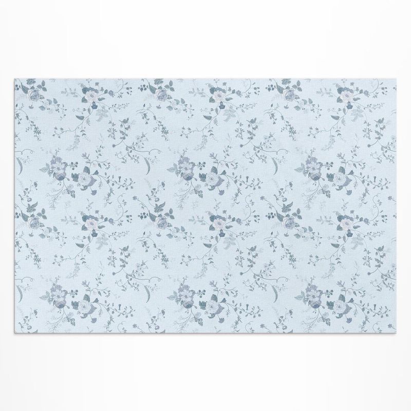 Dywan Winylowy Z Nadrukiem Wallfluent 100x150 cm Malowane subtelne kwiaty na łące 1 szt.