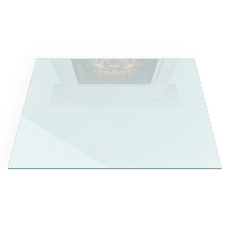 Szkło pod kominek Tulup 100x70 cm Osłona podłogi przed iskrami Szklana Mrożona 1 szt.