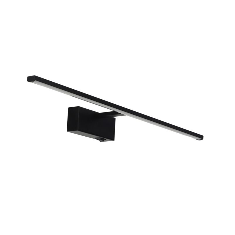 Kinkiet HOROZ łazienkowy nad lustro pokojowy LED 12W, 850lm, 4200K, IP45, czarny, KANARYA-12 1szt.