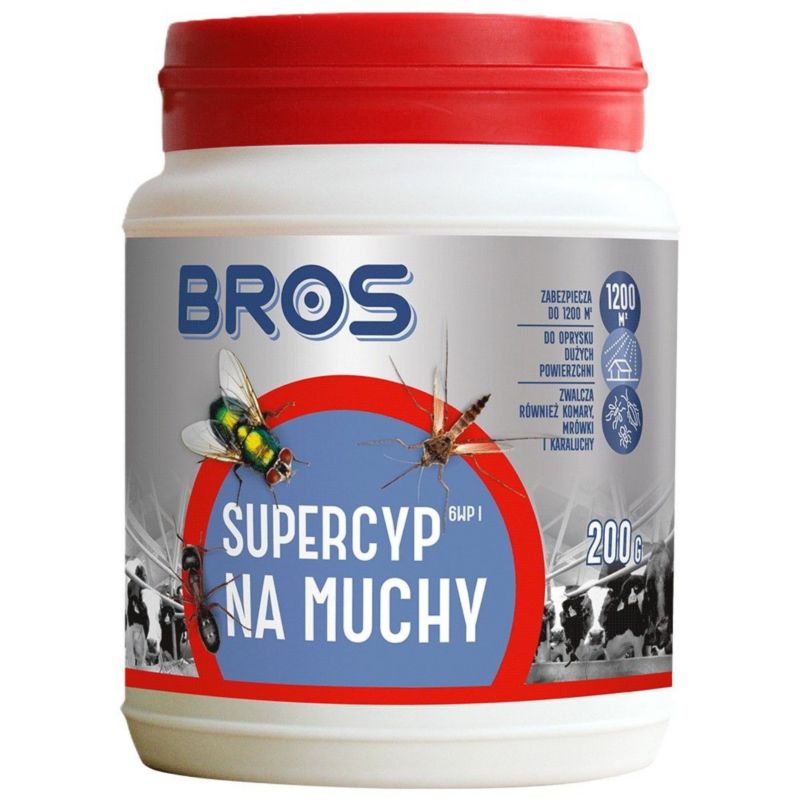 Preparat Owadobójczy Bros Supercyp Do Oprysku 200 g 1szt.