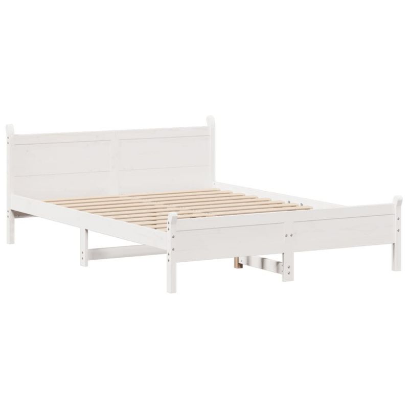 Łóżko drewniane WaszeMeble 140x190 cm biała WM-855604 1 szt.