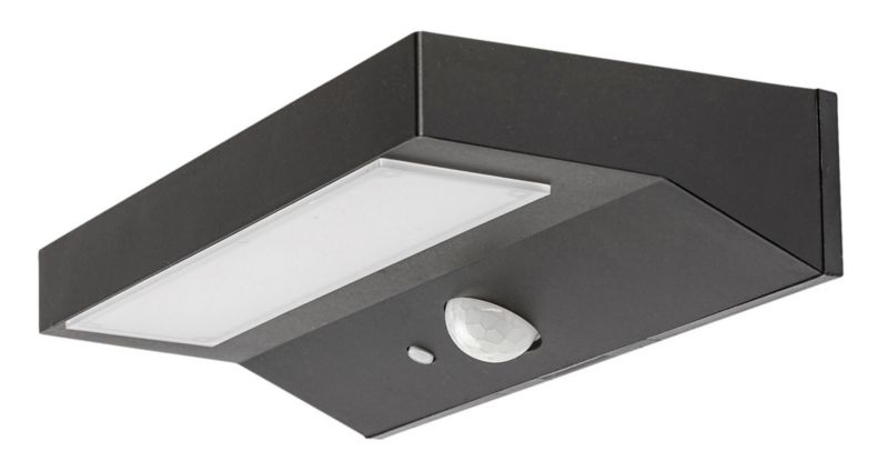 Kinkiet solarny z czujnikiem Rabalux Korana czarno-biały LED 6W 4000K 450lm IP44 wym: 4 x 20 x 10 cm aluminium - 1 szt.