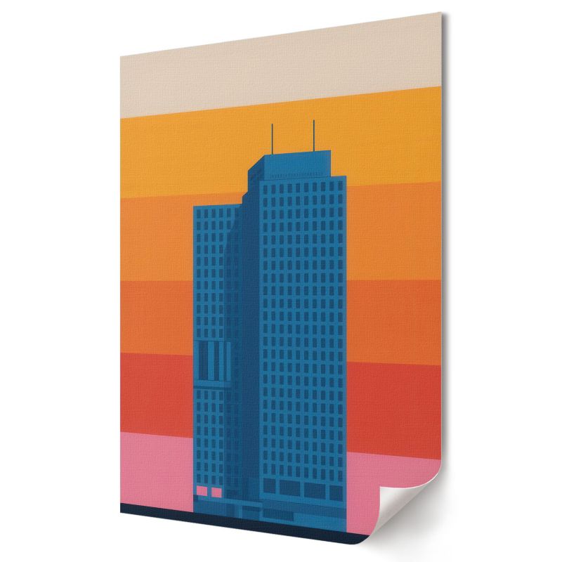 Plakat canvas Wallfluent Format A4 Miasto abstrakcja Artysta Leo "Orbit" Wagner 1 szt.