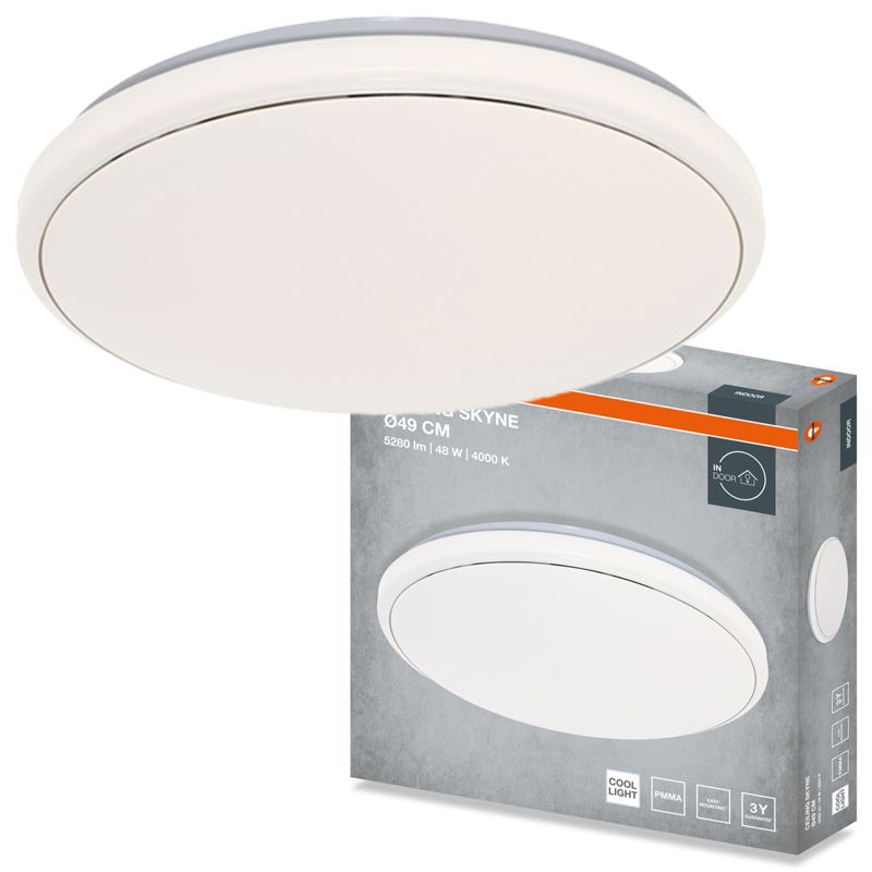 Plafon Osram Skyne Lampa Sufitowa Plafon LED 48W 3360lm 4000K Okrągły Biały 1 szt.