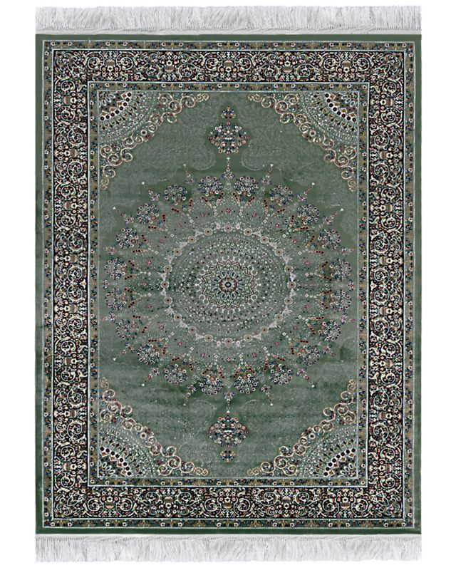 Dywan tradycyjny 200x290cm Palazzo Trono Mazovia - zielony, orientalny, na ogrzewanie podłogowe, 1szt.
