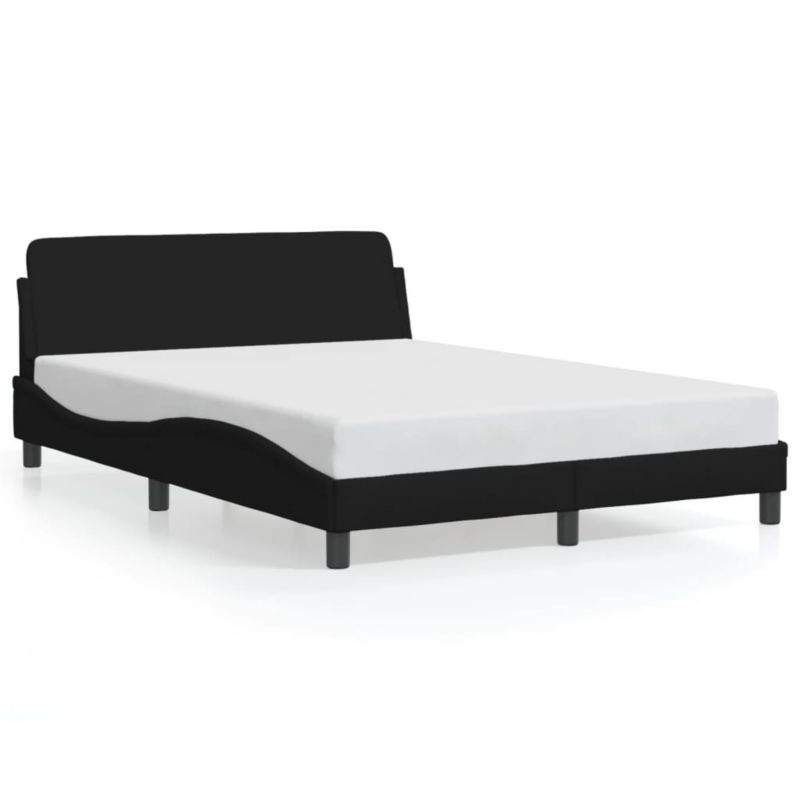Łóżko tapicerowane WaszeMeble 140x190 cm czarna WM-373167 1 szt.