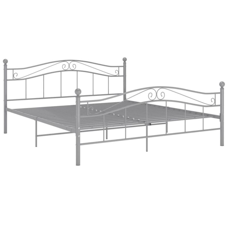 Łóżko metalowe WaszeMeble 200x200 cm szara WM-325008 1 szt.