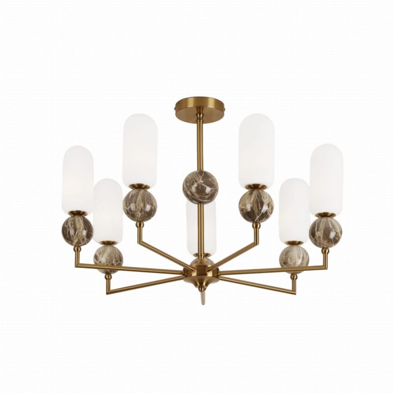 Lampa sufitowa ozdobne kulki Maxlight NOVA złoto-biała 7xG9x8W IP20 - 1 szt