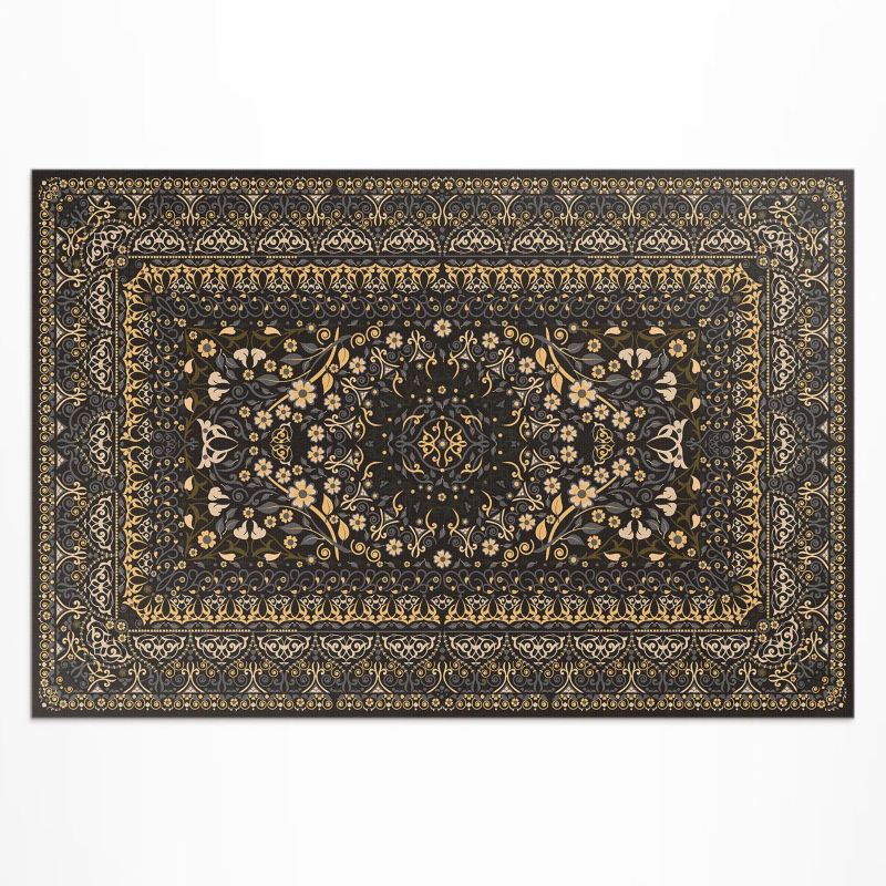 Winylowy Chodnik Zewnętrzny Wallfluent 150x225 cm Roślinne dekoracje wzór ornamentalny 1 szt.