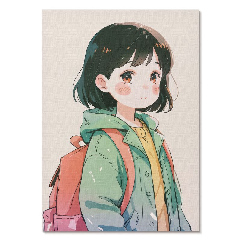 Plakat na Ścianę Tulup 42x59,4 cm (A2) Dziewczynka anime Do sypialni, salonu, przedpokoju 1 szt.