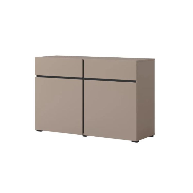 Komoda Helvetia CROSS 2D2S 119cm congo/czarna 1 szt.