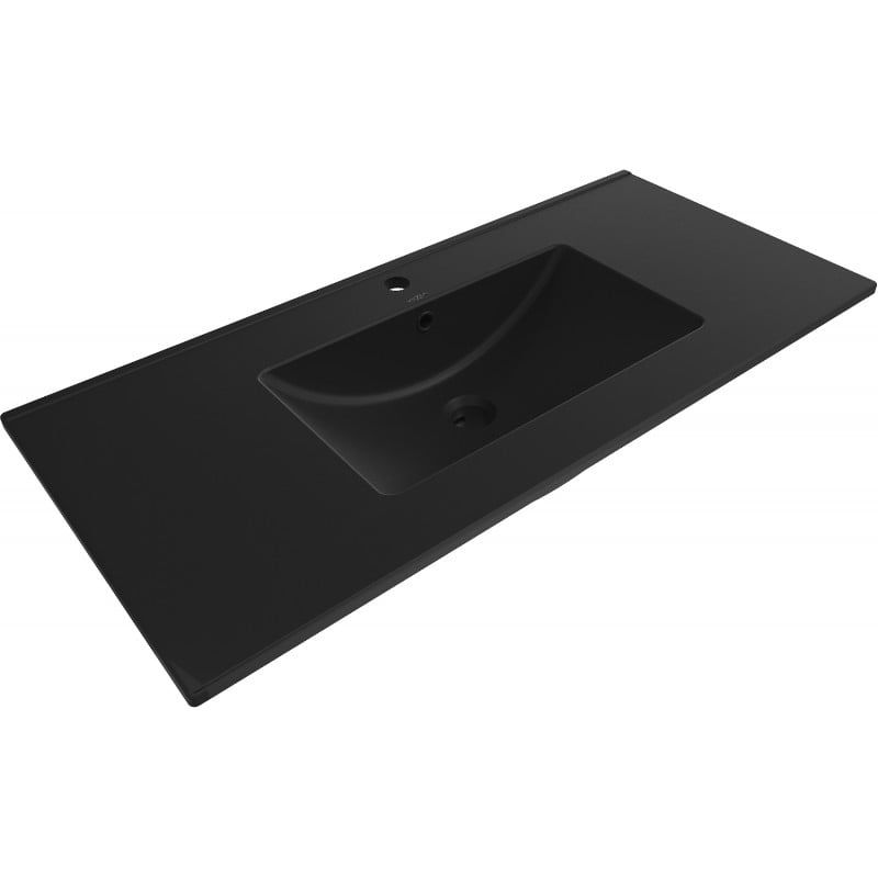 Umywalka wpuszczana Mexen Atena czarna 101x46 cm 1 szt.
