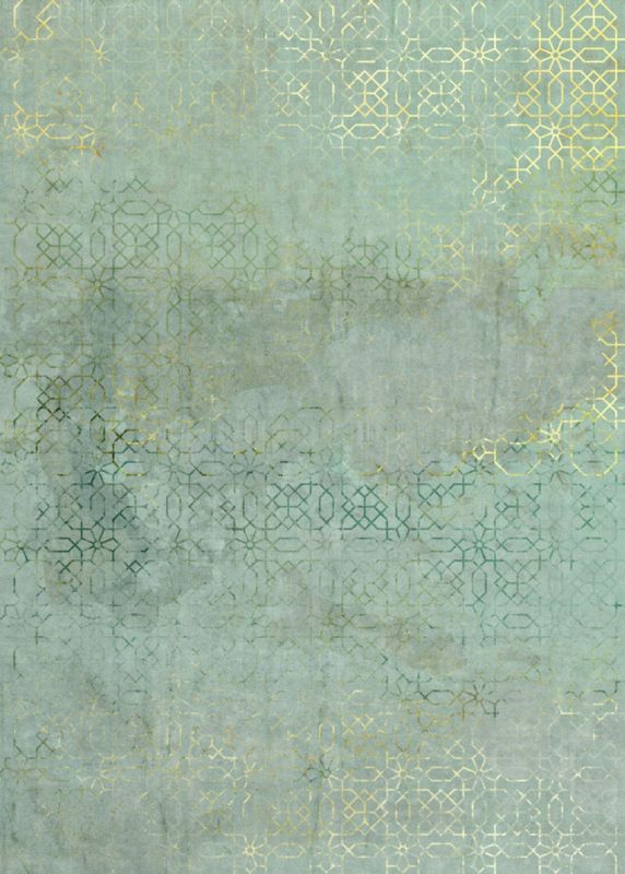 fototapeta Sanders & Sanders motyw etniczny zielonymIzłotym 200 x 280 cm - 1 rol.