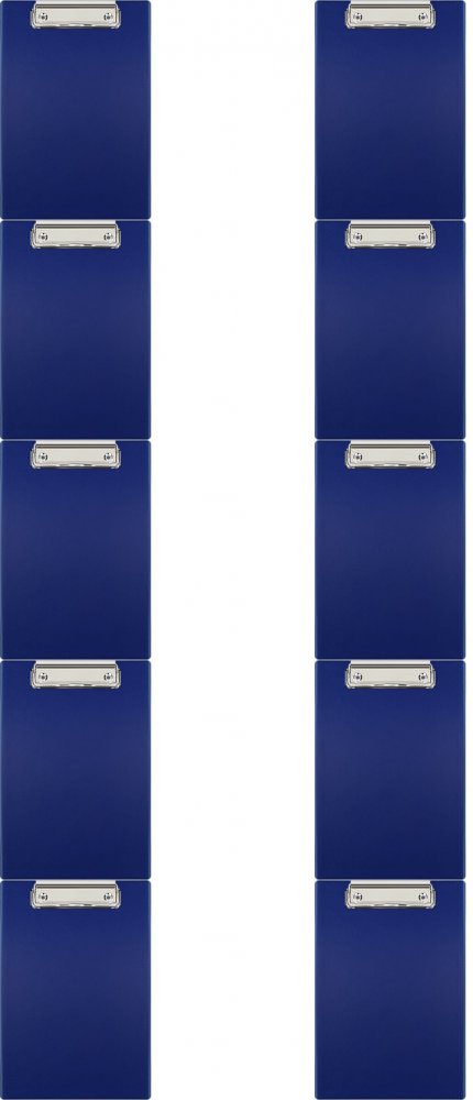 10x Clipboard Biurfol, A5 granatowy