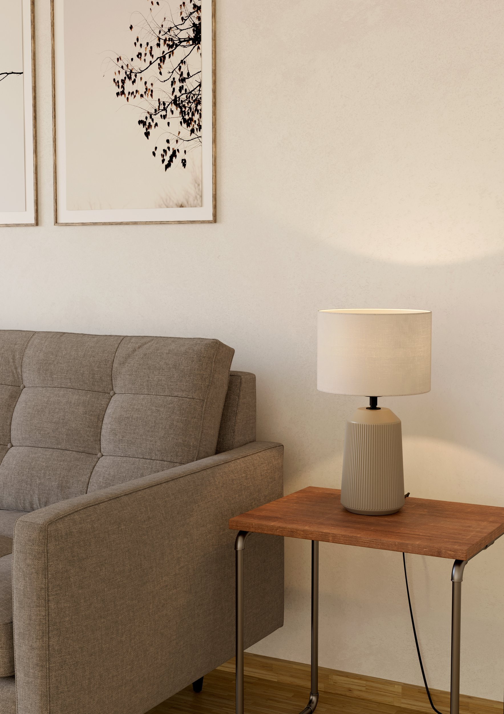 Eglo Capalbio lampa stołowa 1x40 W beżowa 900823