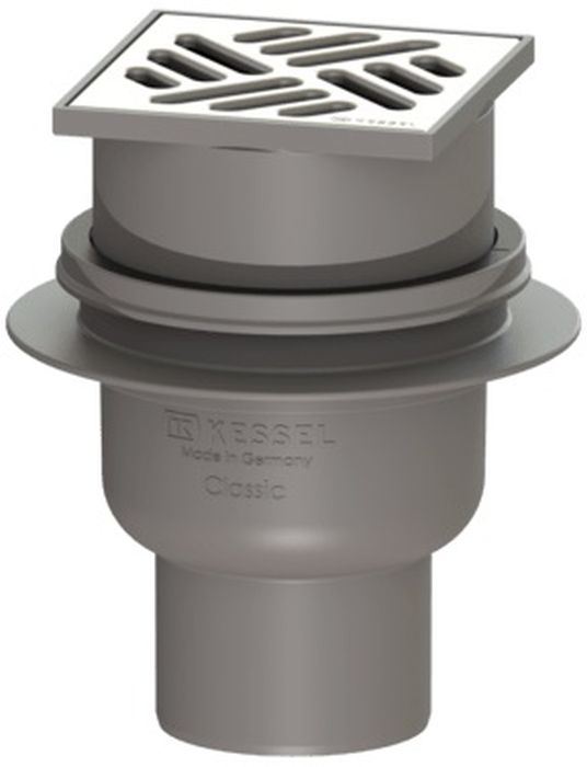 Kessel Classic wpust łazienkowy z kratką szczelinową standardową DN70 40270.20