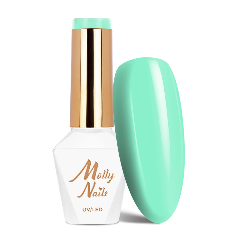 Lakier hybrydowy LED/UV Gel Polish Molly Nails Delicate Woman Nr 65 Cashmere Sweater HEMA/Di-HEMA Free 8g