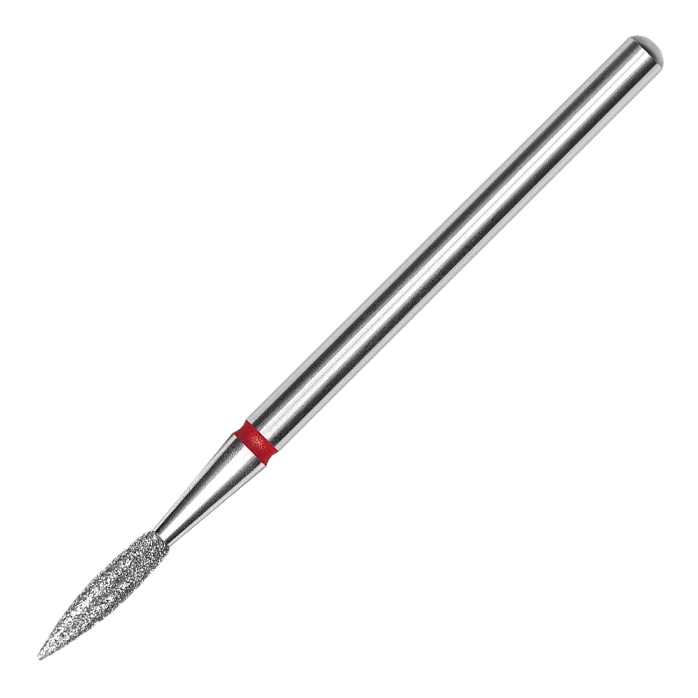 Frez diamentowy płomień ostry czerwony Staleks Expert 2,3/8mm