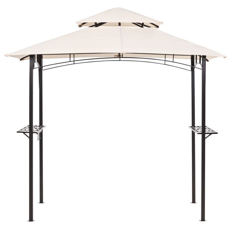 Pawilon ogrodowy Naro Metal 240 cm 148 cm Beżowy 1 szt.