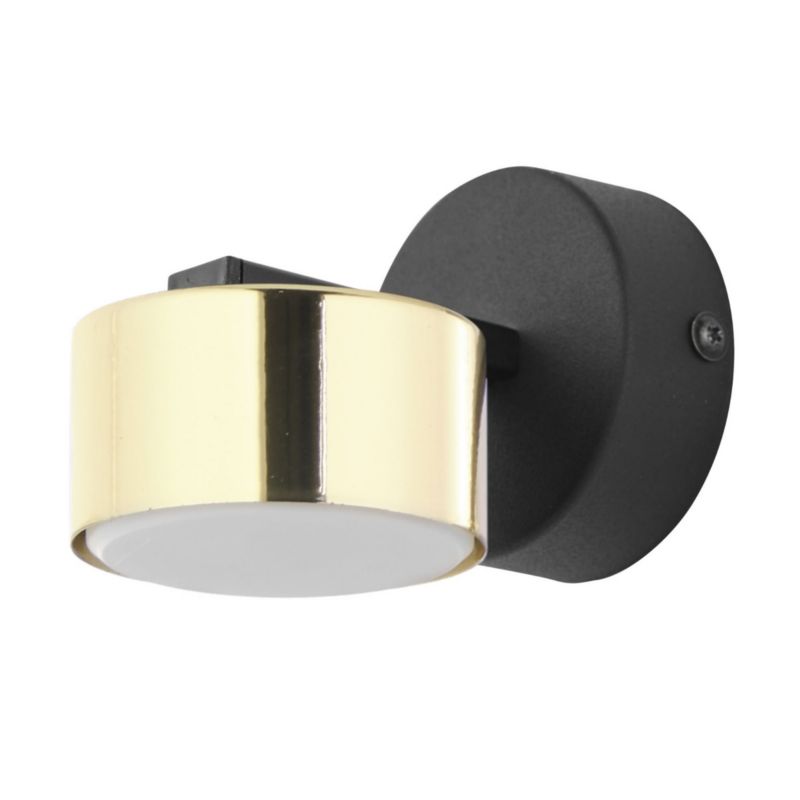 Kinkiet ścienny TK-Lighting Dallas czarny-mosiądz-złoty-biały 1 x GX53 x IP20 wym: 8 x 8 x 11 cm - 1 szt.