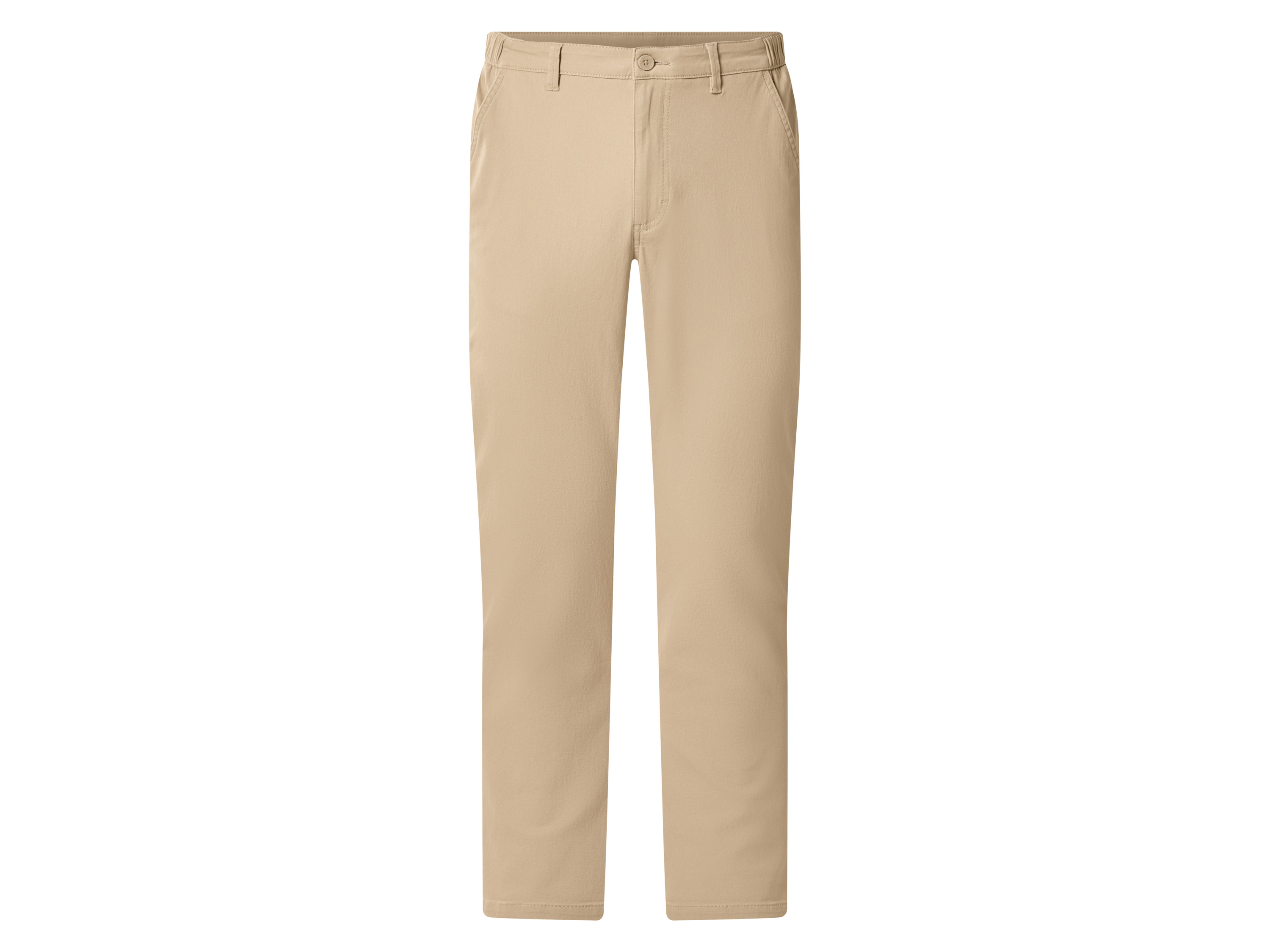 esmara Men Spodnie chino slim fit męskie Beżowy, L 52/54