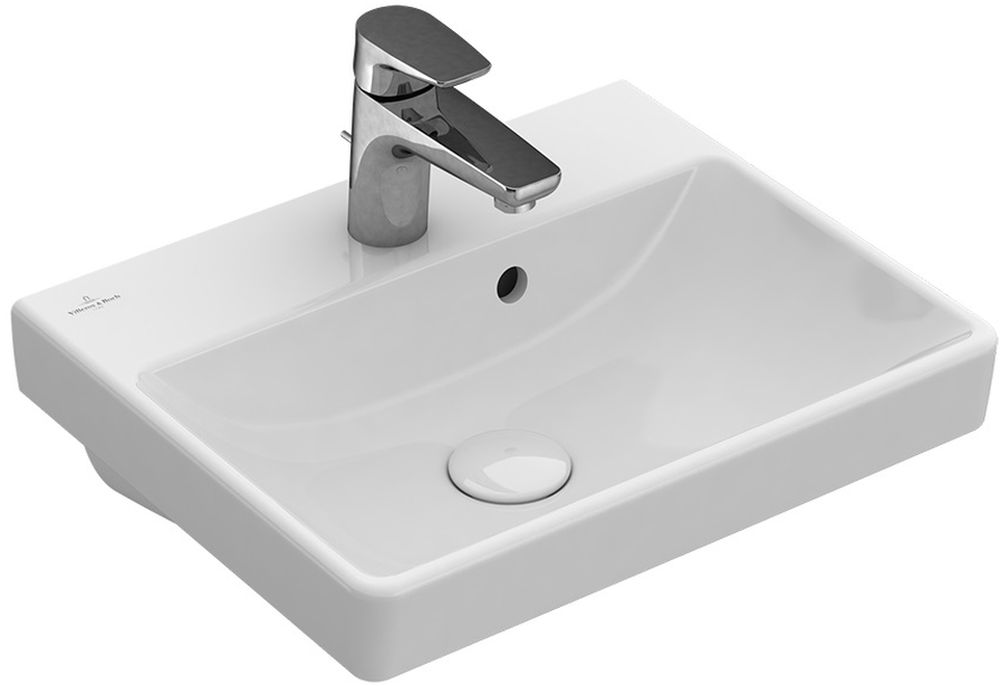 Darmowa Dostawa - Umywalka 45x37 cm prostokątna ścienna-meblowa biała Villeroy & Boch Avento 735845R1