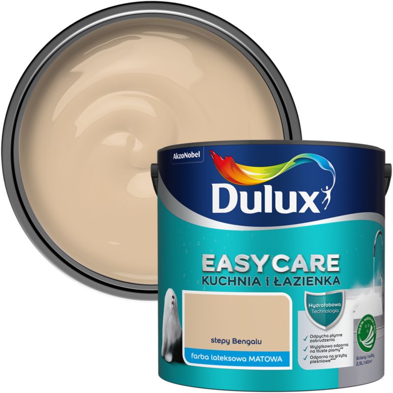 Farba Dulux EasyCare Kuchnia i Łazienka stepy Bengalu 2,5 l